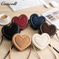Women's Heart-Shaped Crossbody Bag, Premium Feel, Unique Shoulder Bag, Genuine Leather Texture