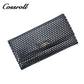 High quality and cheap price Royal leather sequin leather wallet