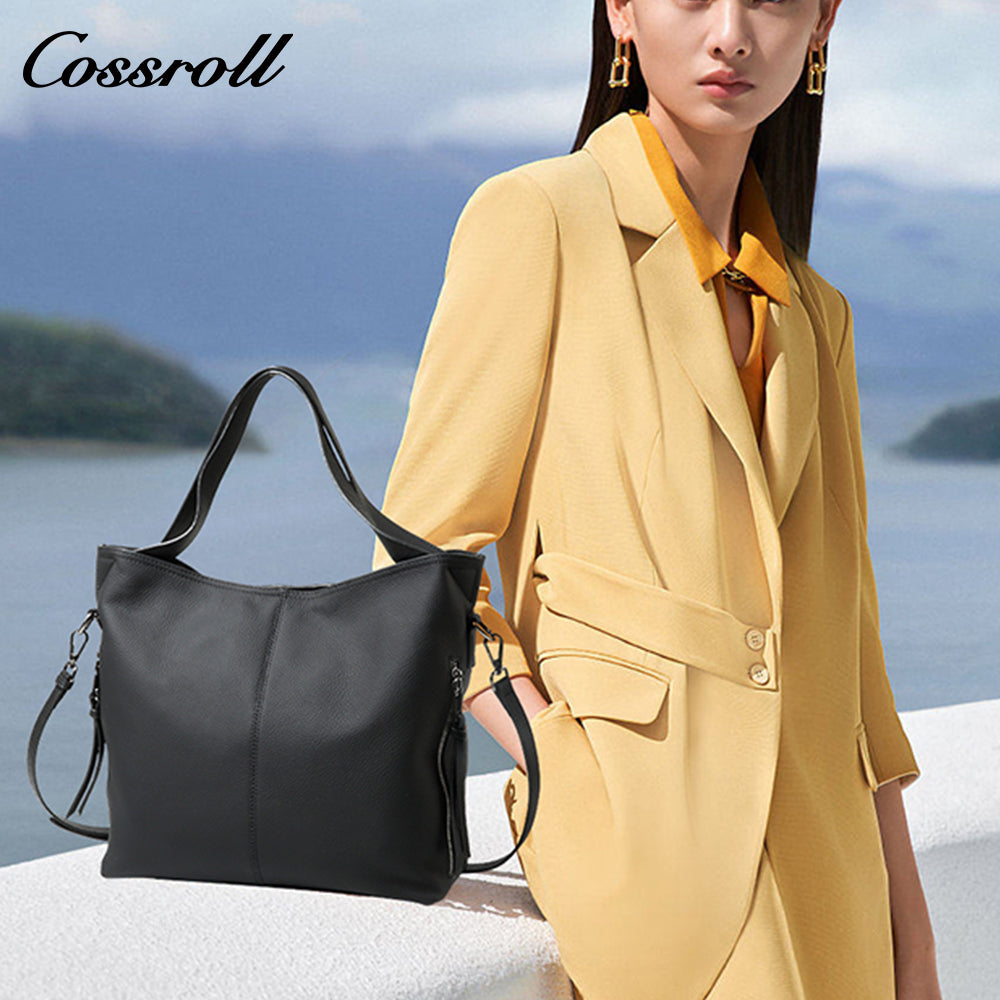 Leather Tote bag women 2024 new fashion large capacity tote top layer cowhide women crossbody bag shoulder bag