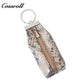 Genuine Leather Double-Layer Key and Coin Wallet, Multifunctional, Textured, Large-Capacity Card Holder