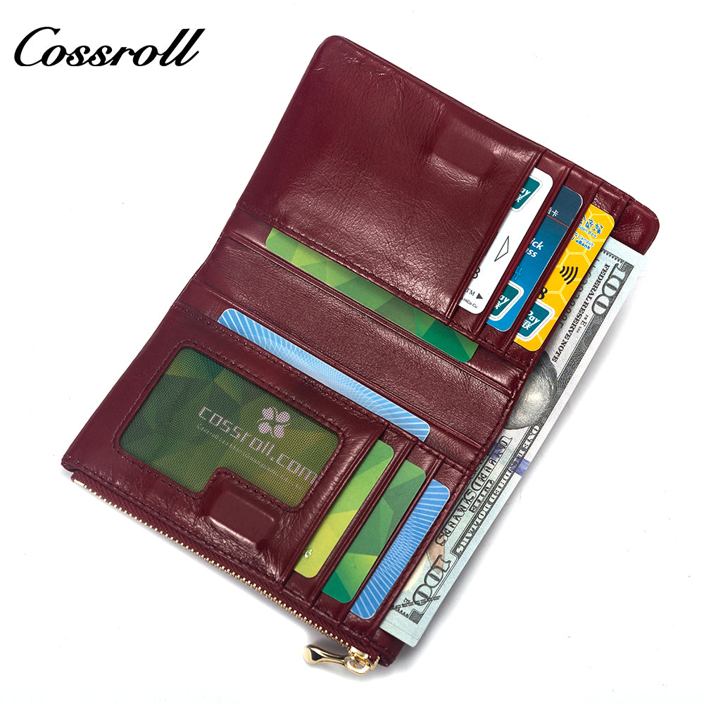 World Best Selling Products wallets for women fashionable oil wax leather