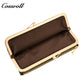 2024 new long serpentine leather wallet multi-function folding wallet card bag women