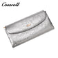 Leather wallet 2024 new fashion long wallet card bag cowhide socialite banquet small bag