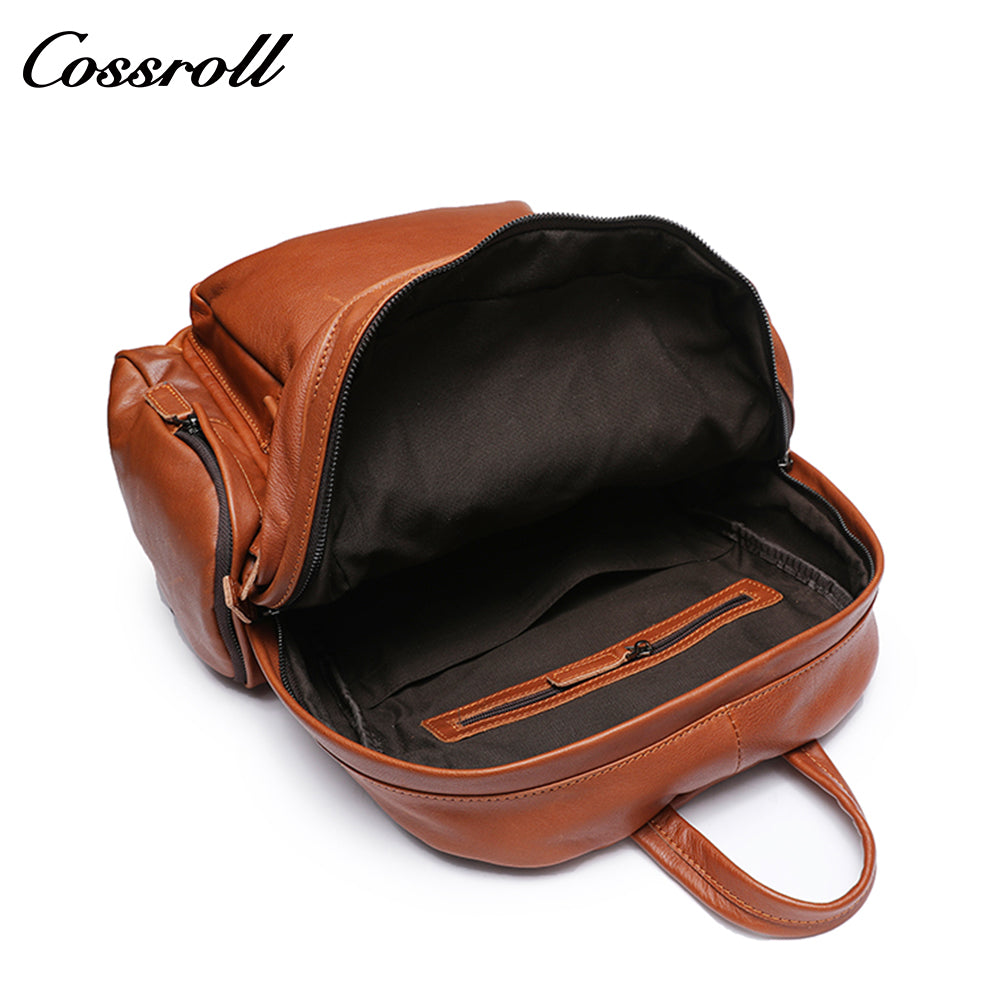 Casual outdoor vintage leather backpack Daily activities Large Space Backpack Office laptop backpack Crazy Horse leather bag