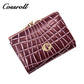 Innovative design Women's purse Real leather purse multi-carte checked leather