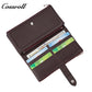 Genuine leather women's wallet with clasp, large-capacity long card holder, European and American fashion clutch