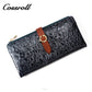 Most Popular best brand leather long  wallet female  Genuine Leather