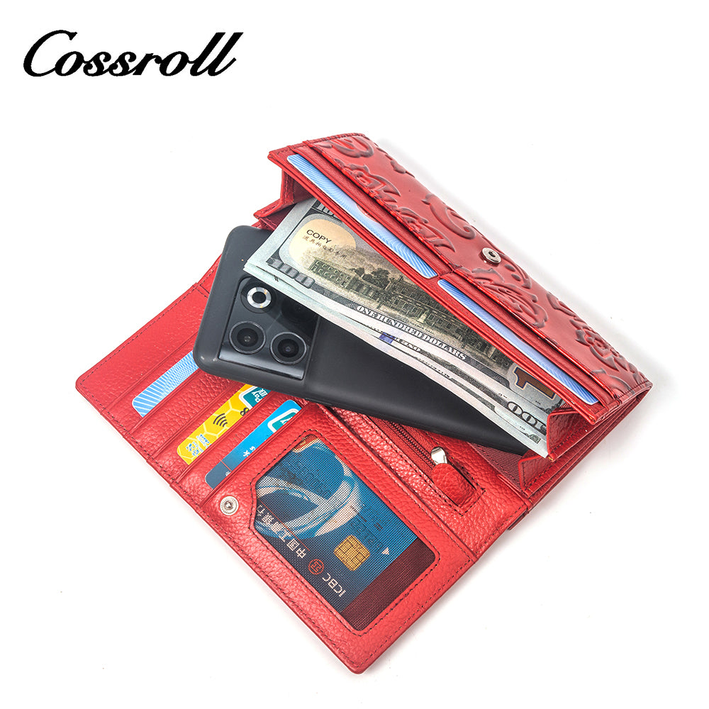 Wholesale New Trends red leather wallets for women  With Wholesale of new materials