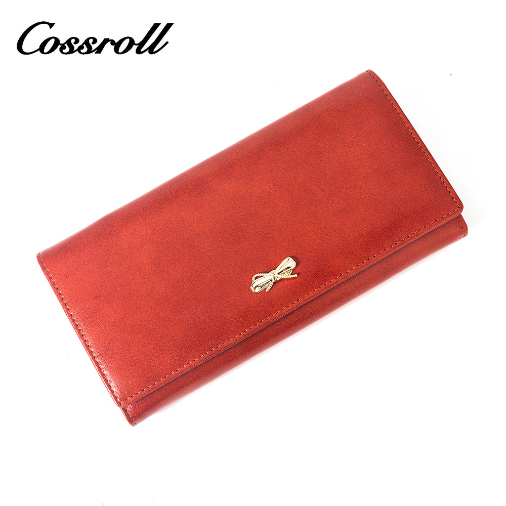 2023 Best New Products dark blue long leather wallet women With Top Selling