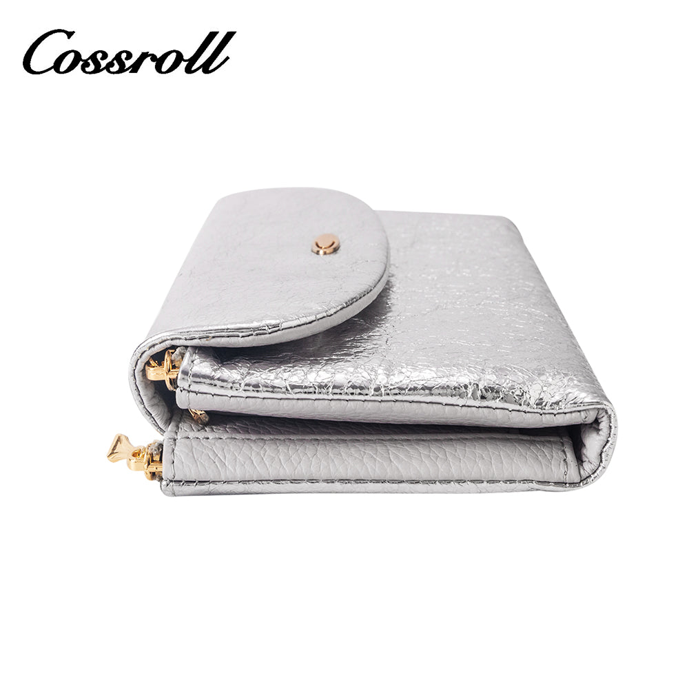 New Products dark blue long leather wallet women With Top Selling