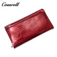 High-grade crocodile long wallet temperament 2024 new leather large capacity multi-layer clip mobile phone