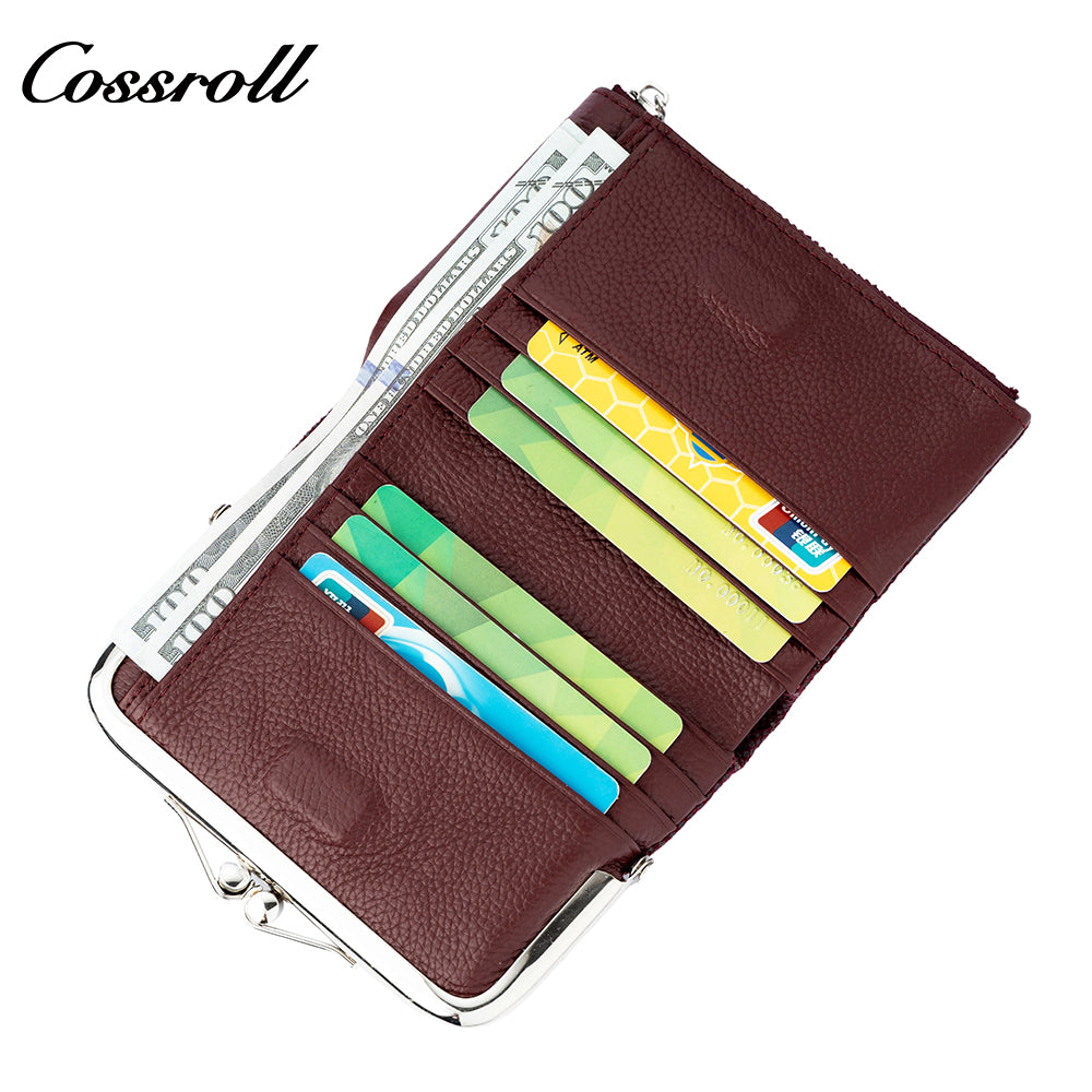 Cross-border factory ladies' frog-style coin purse with zipper and retro wallet
