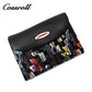 New fashion light luxury high-end large capacity multi-functional printed abrasive leather wallet