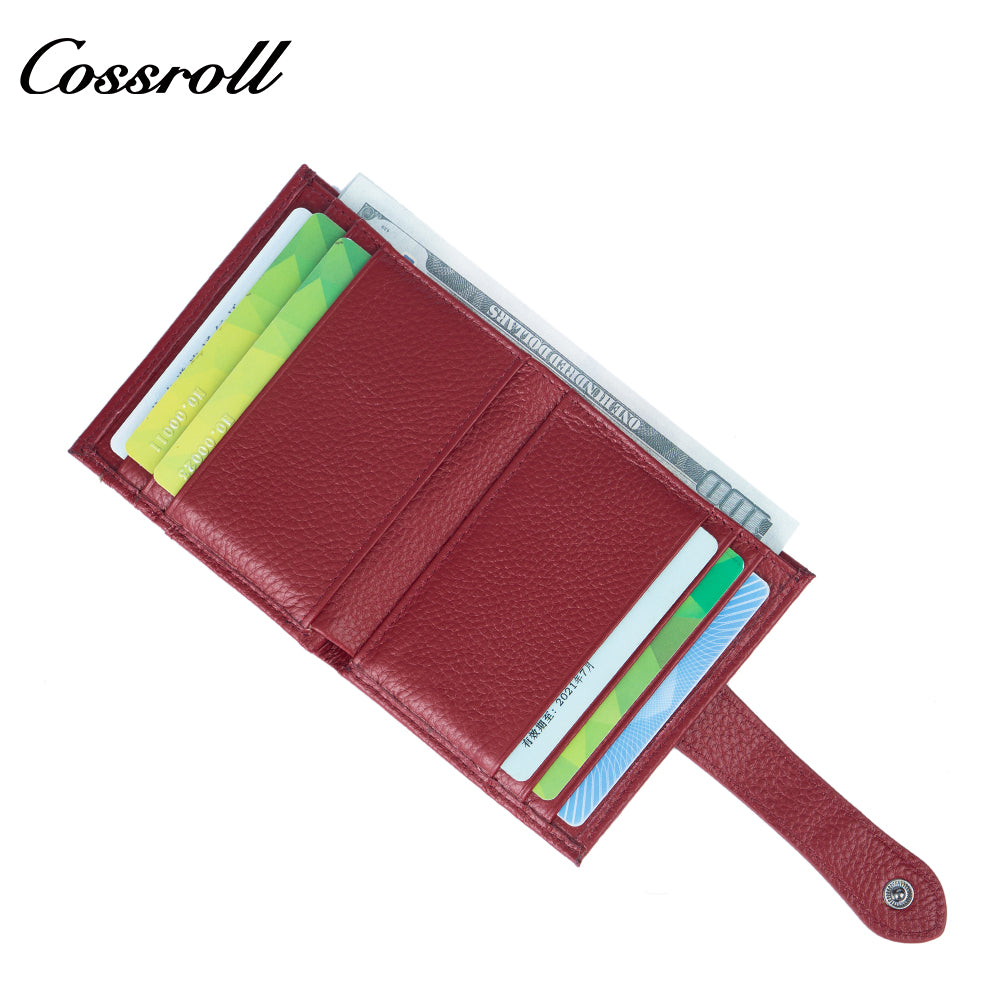 Genuine Leather Business Card Holder, Women's Wallet, ID and Credit Card Holder, Driver's License Case