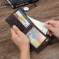 Men's Crazy Horse Leather Wallet, Large Capacity, Multiple Card Slots, Simple Short Design