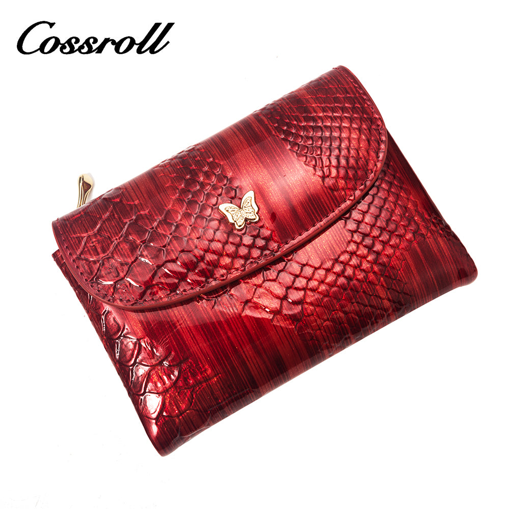 2023 New Product black small leather wallet women's with factory price