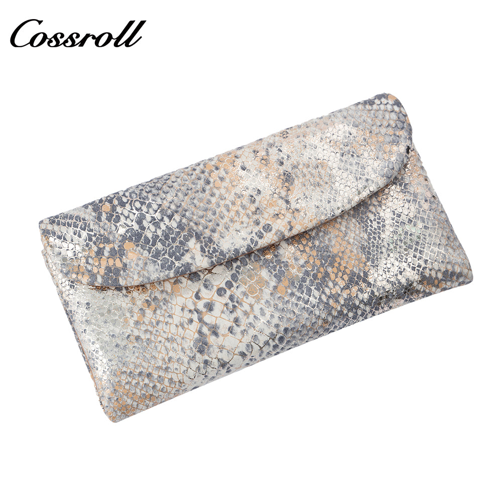 Genuine Leather Wallet, Tri-Fold Fashion Soft Leather Clutch, Women's Large-Capacity Cash Holder