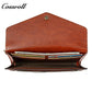 Factory custom short simple leather purse for women cowhide coin bag for women purse money clip