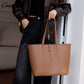 Genuine leather women's bag, large capacity, versatile casual shoulder bag, commuting handbag