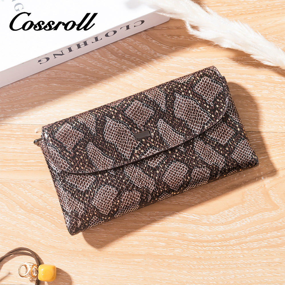 High Quality Wholesale brown leather zip around wallet women's With Lowest Price