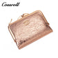 2024 New Products dark blue long leather wallet women With Top Selling