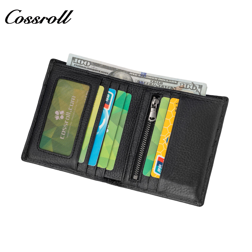 Genuine leather men's wallet head layer cowhide leisure money clip short section