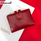 Popular Decorative genuine leather purse handmade long wallets oil wax leather ladies handmade Elegant