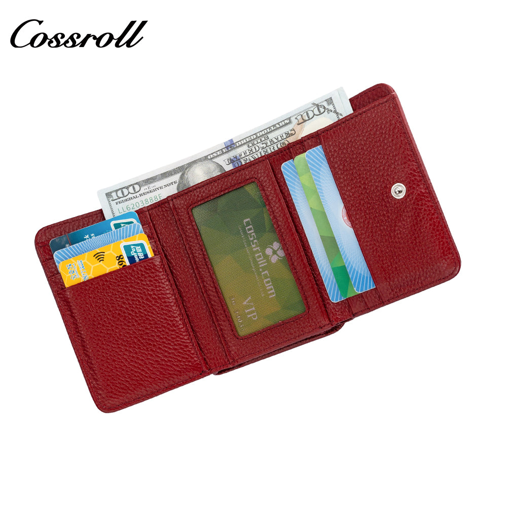 High-quality cowhide wallet the perfect companion for women's elegance