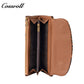 Women's Leopard Print Long Wallet with Large Capacity and Soft Leather Texture
