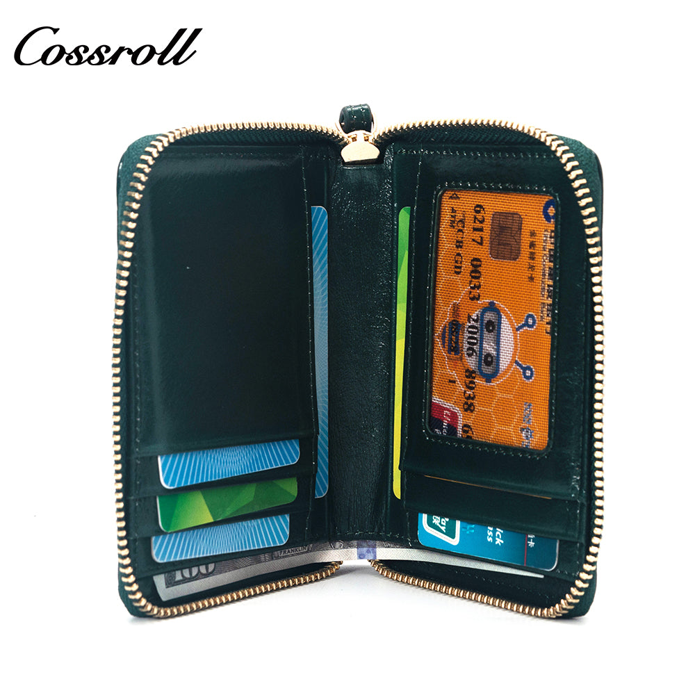 Customized Design Products wallets for women fashionable oil wax leather