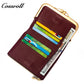 Leather women's purse Multi-functional pattern fashion short long cowhide wallet multi-card holding bag factory custom