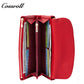 Matte Suede Magnetic Snap Long Women's Wallet with Multiple Card Slots Clutch