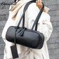 Head layer cowhide Boston bowling bag new underarm work commuting girls senior sense leather shoulder bag