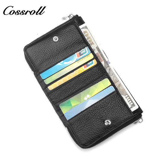 Trendy and Durable Genuine Leather Women's Wallets Women's Short classic Lychee leather