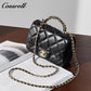 Small perfume style metal chain diamond lattice handbags versatile shoulder crossbody antique women's bag