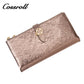 Explosive Models date red long leather wallet women's With Wholesale hot style