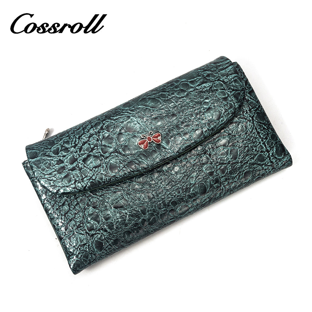 2023 Explosive Models date red long leather wallet women's With Wholesale hot style