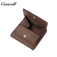 Genuine leather women's short bi-fold wallet, simple and versatile coin purse