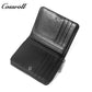 Women's Genuine Leather Short Zip Wallet, Multi Card Slots Multi-Functional Coin Purse & ID Card Holder