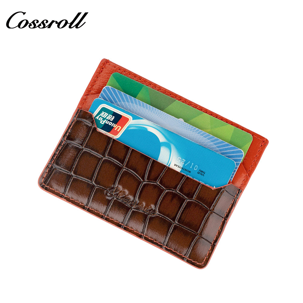 Crocodile card holder card protector business card storage ID card holder