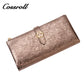 Factory hot selling new original crack bright leather wallet multi-card