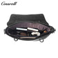 Genuine Leather Briefcase for Men, Large Capacity Laptop Handbag, Multi-Functional Business Commute Bag, Support Handheld / Shoulder / Crossbody / Backpack Carry