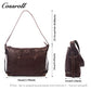 Genuine Leather Hobo Shoulder Bag for Women, Vintage Soft Leather Large Capacity Commuter Bag, Convertible Crossbody & Shoulder Bag