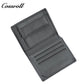 Genuine leather wallet for women short style zipper closure large capacity multiple card slots anti-theft