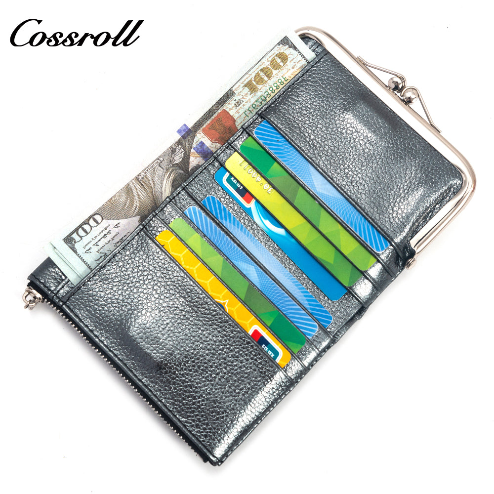 Trendy and Durable Genuine Leather Women's Wallets Women's Short classic