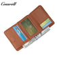 Women's Leopard Print Genuine Leather Wallet, Tri-fold, Large Capacity, Multi-functional, US Dollar Passport Wallet