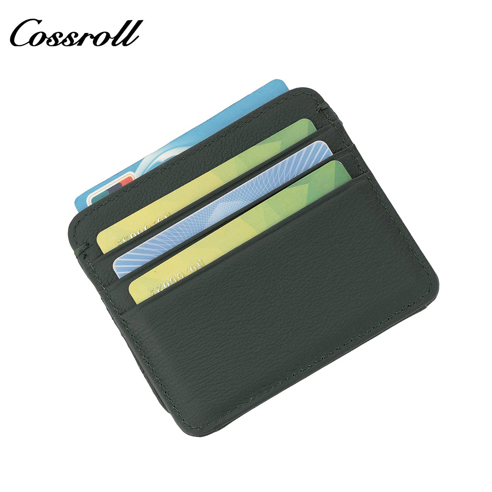 Women's wallet genuine leather European and American fashion vintage card holder coin case