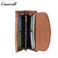 Women's Leopard Print Long Wallet with Large Capacity and Soft Leather Texture