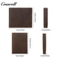 Amazon Europe RFI Men's Genuine Leather Wallet Vintage Crazy Horse Short Wallet