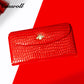 Factory custom short simple leather purse for women cowhide coin bag for women purse money clip